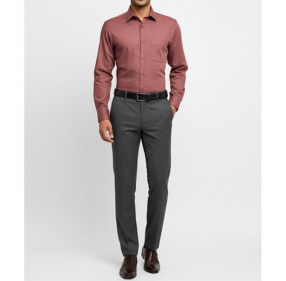 Vintage Mauve by Luthai (Unstitched Shirting Fabric)