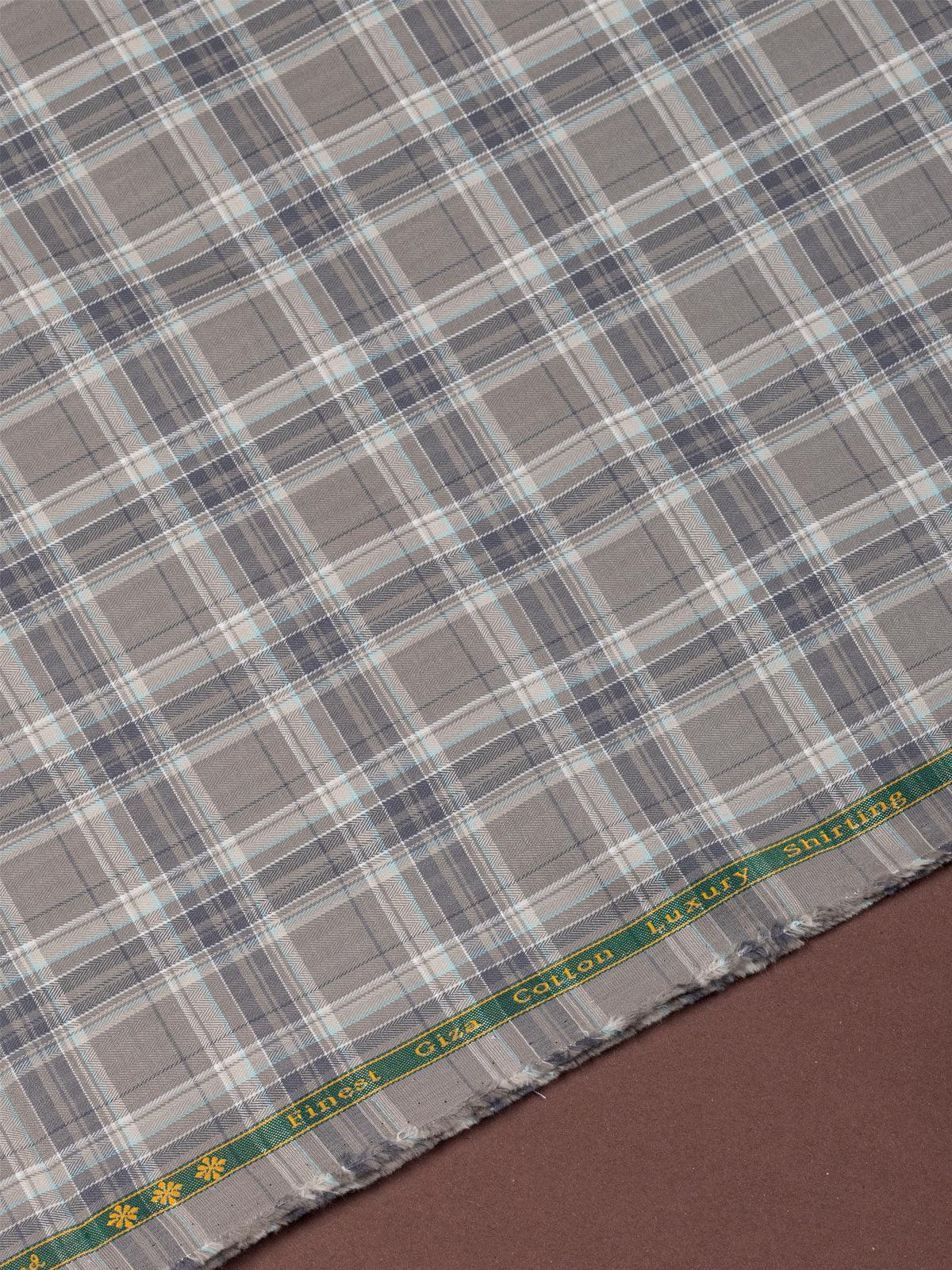 Ashwood check by Reid & Taylor(Unstitched Shirting Fabric) - Detailory