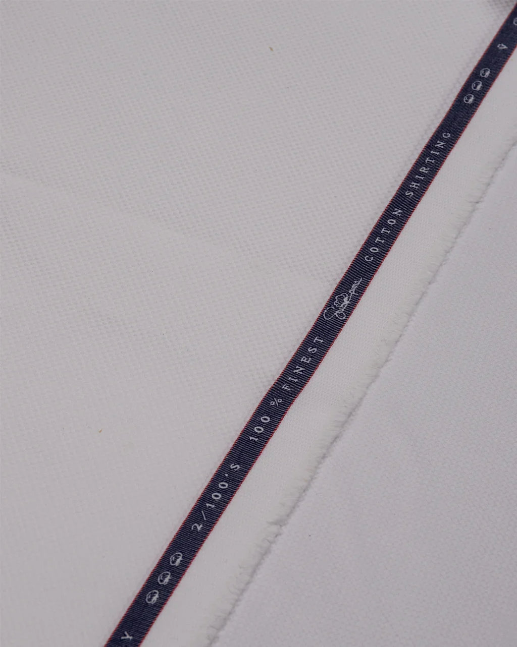Royal White by Vercelli Italy (Unstitched Shirting Fabric) - Detailory