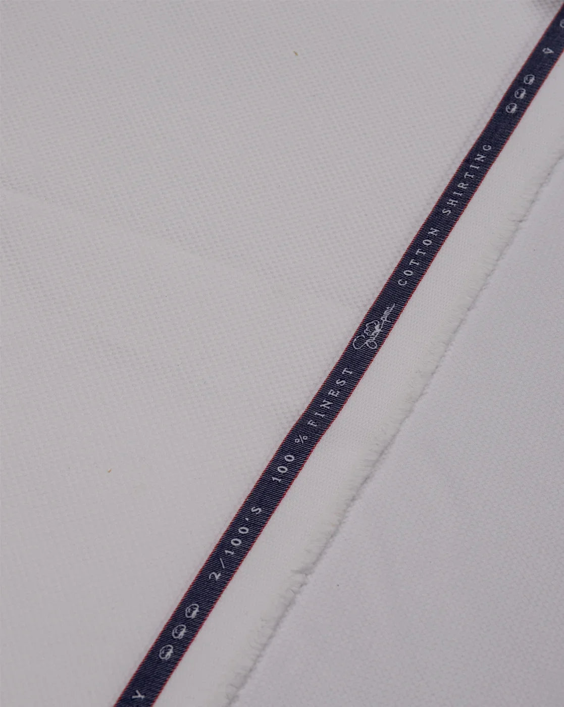 Royal White by Vercelli Italy (Unstitched Shirting Fabric) - Detailory