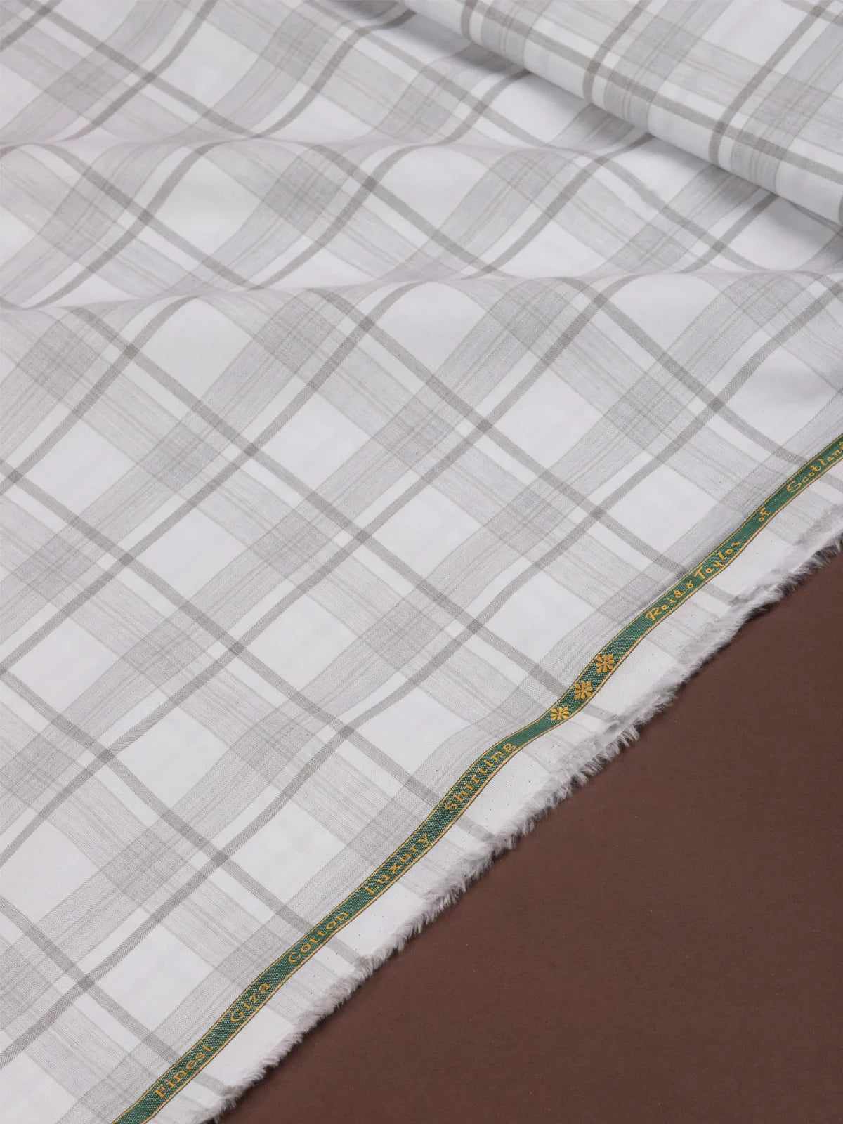Ivory Ash by Reid & Taylor (Unstitched Shirting Fabric) - Detailory
