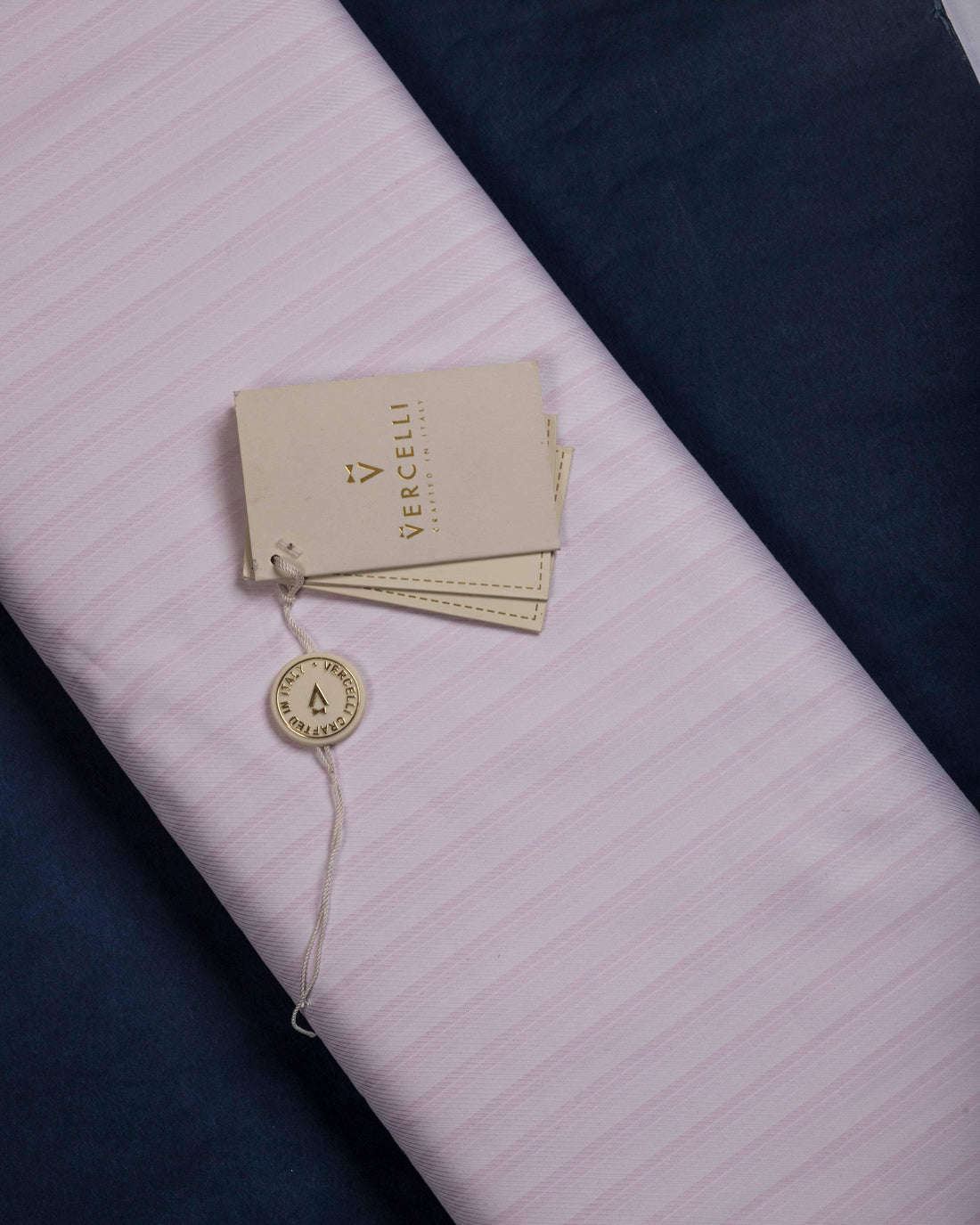 Rose Mist Stripes (Unstitched Shirting Fabric) - Detailory