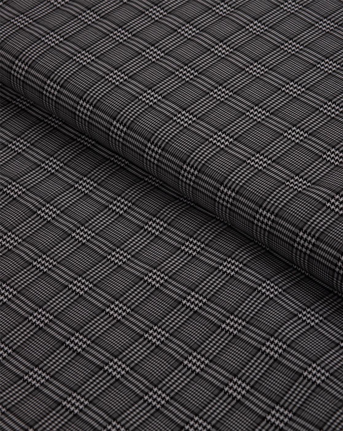 Savile Check by Vercelli Italy(Unstitched Shirting Fabric) - Detailory