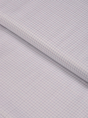 Blue Grid by Raymond De Eterno (Unstitched Shirting Fabric) - Detailory