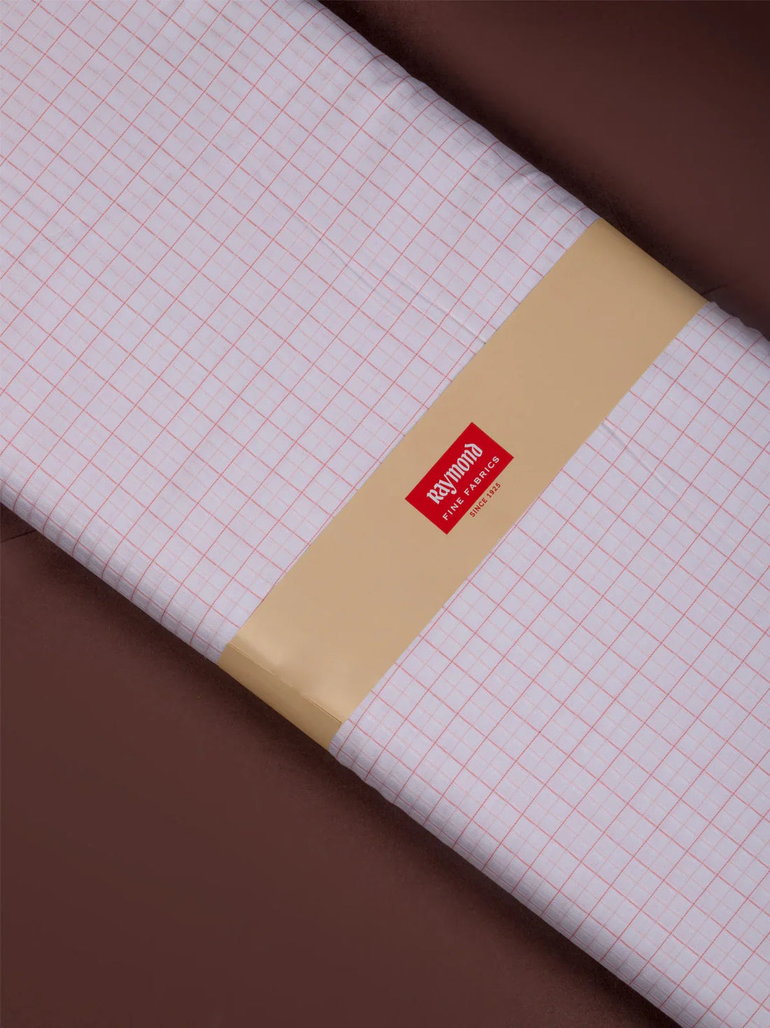 Crimson Grid by Raymond (Unstitched Shirting Fabric) - Detailory