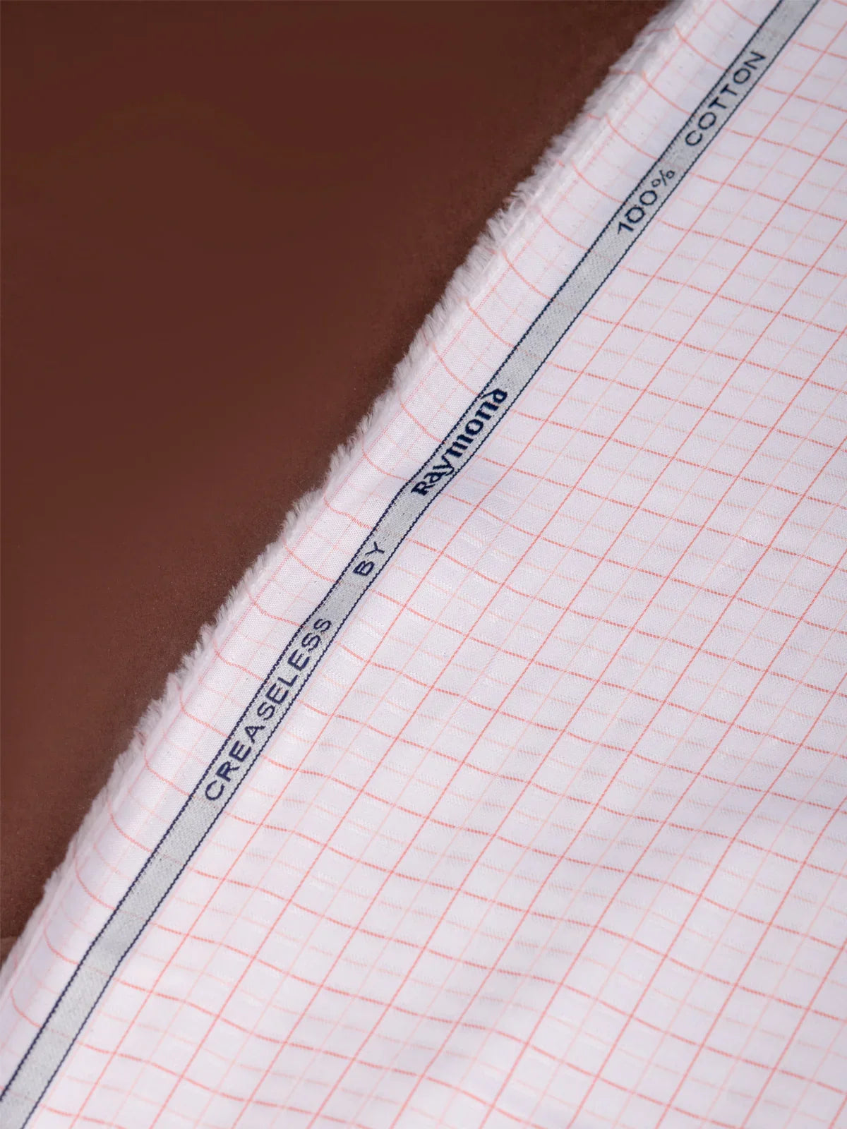 Crimson Grid by Raymond (Unstitched Shirting Fabric) - Detailory