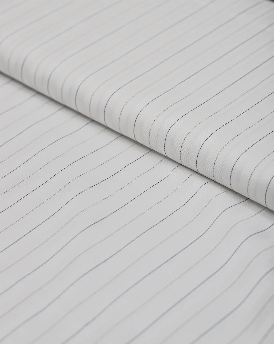 White Whisper Pinstripe by Roger La Viale (Unstitched Shirting Fabric) - Detailory