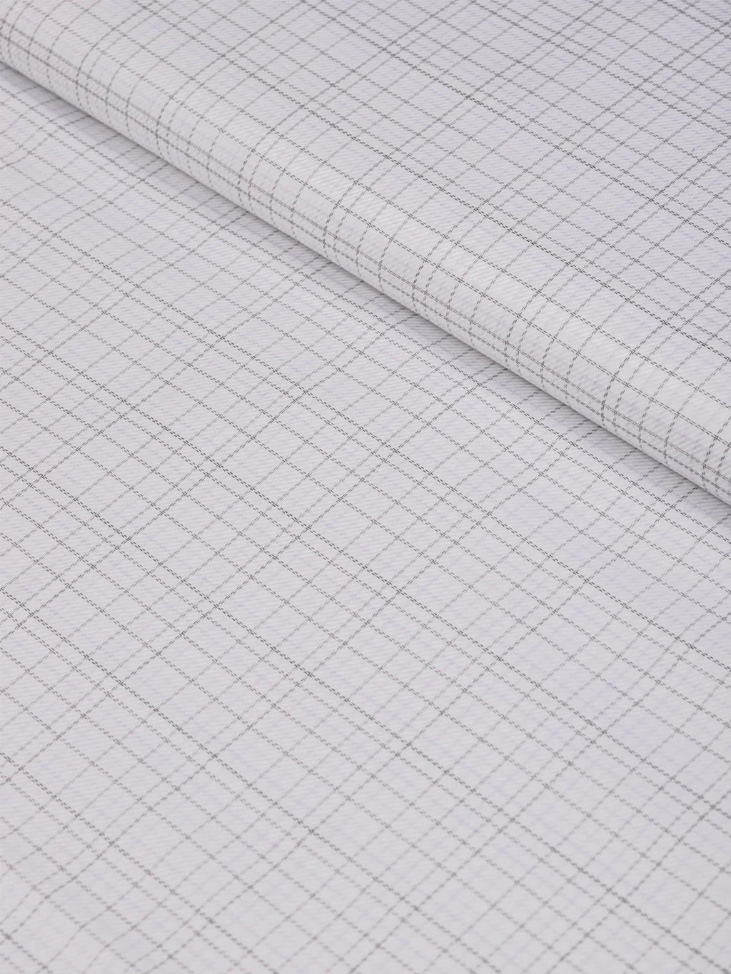 Savile Grid – Platinum Giza Edition by Roger La Viale (Unstitched Shirting Fabric) - Detailory