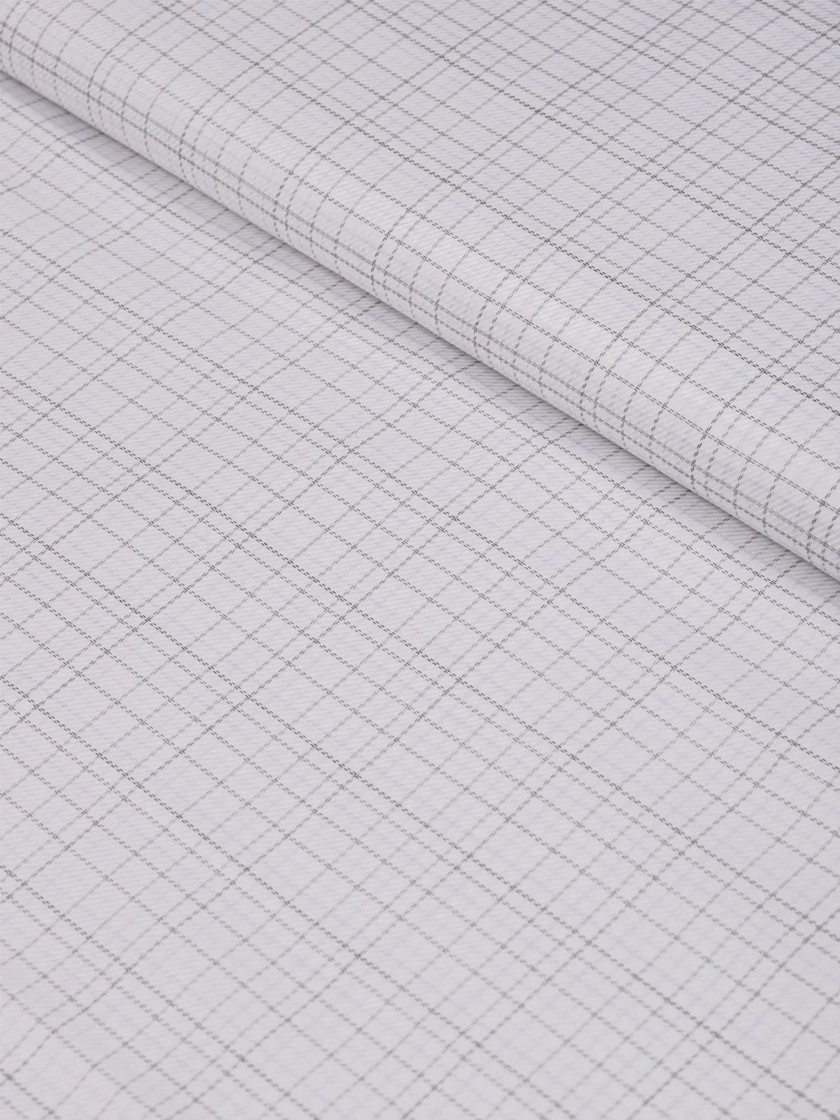 Savile Grid – Platinum Giza Edition by Roger La Viale (Unstitched Shirting Fabric) - Detailory