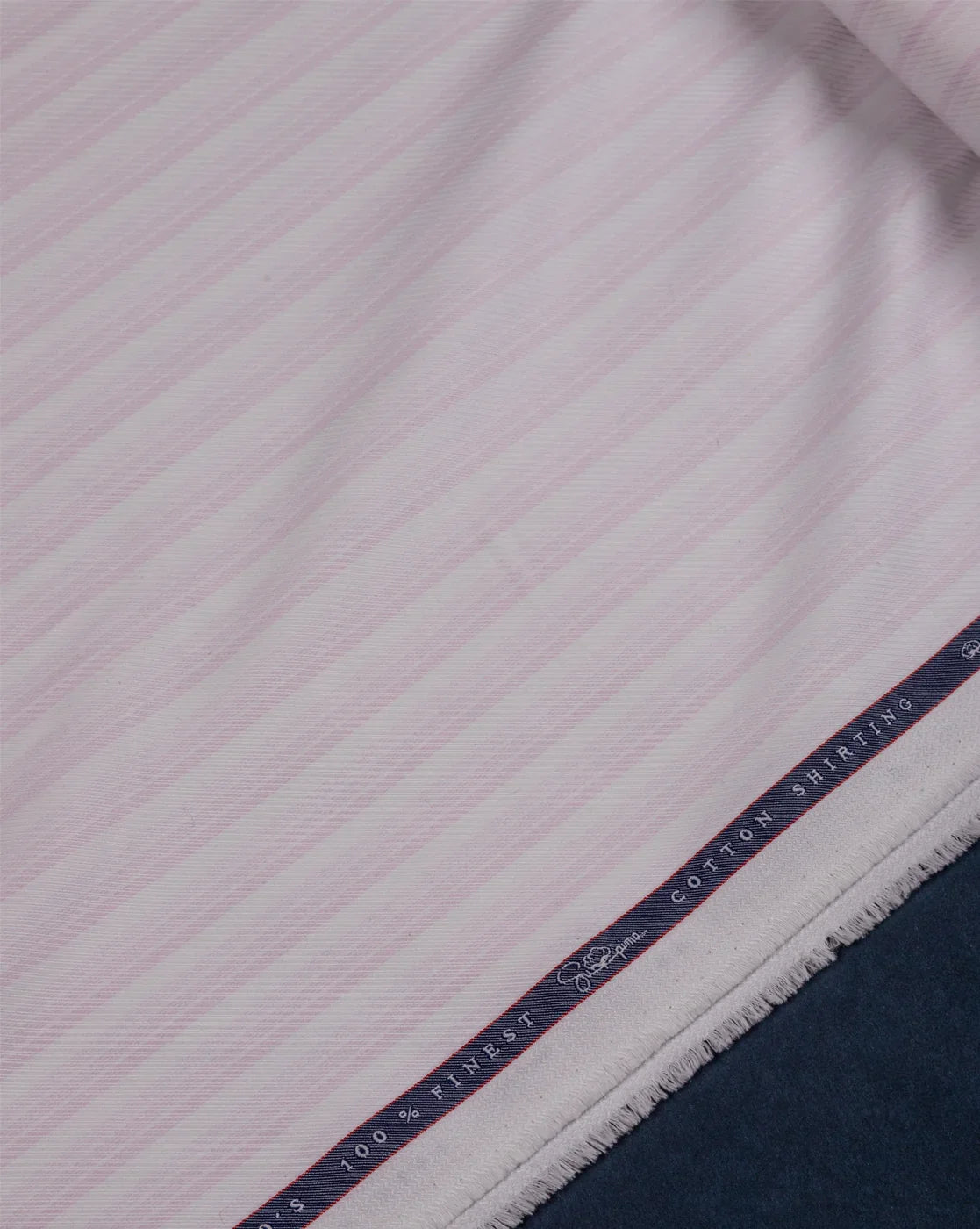 Rose Mist Stripes (Unstitched Shirting Fabric) - Detailory