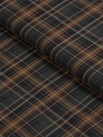 Emerald Highland by Reid & Taylor (Unstitched Shirting Fabric) - Detailory