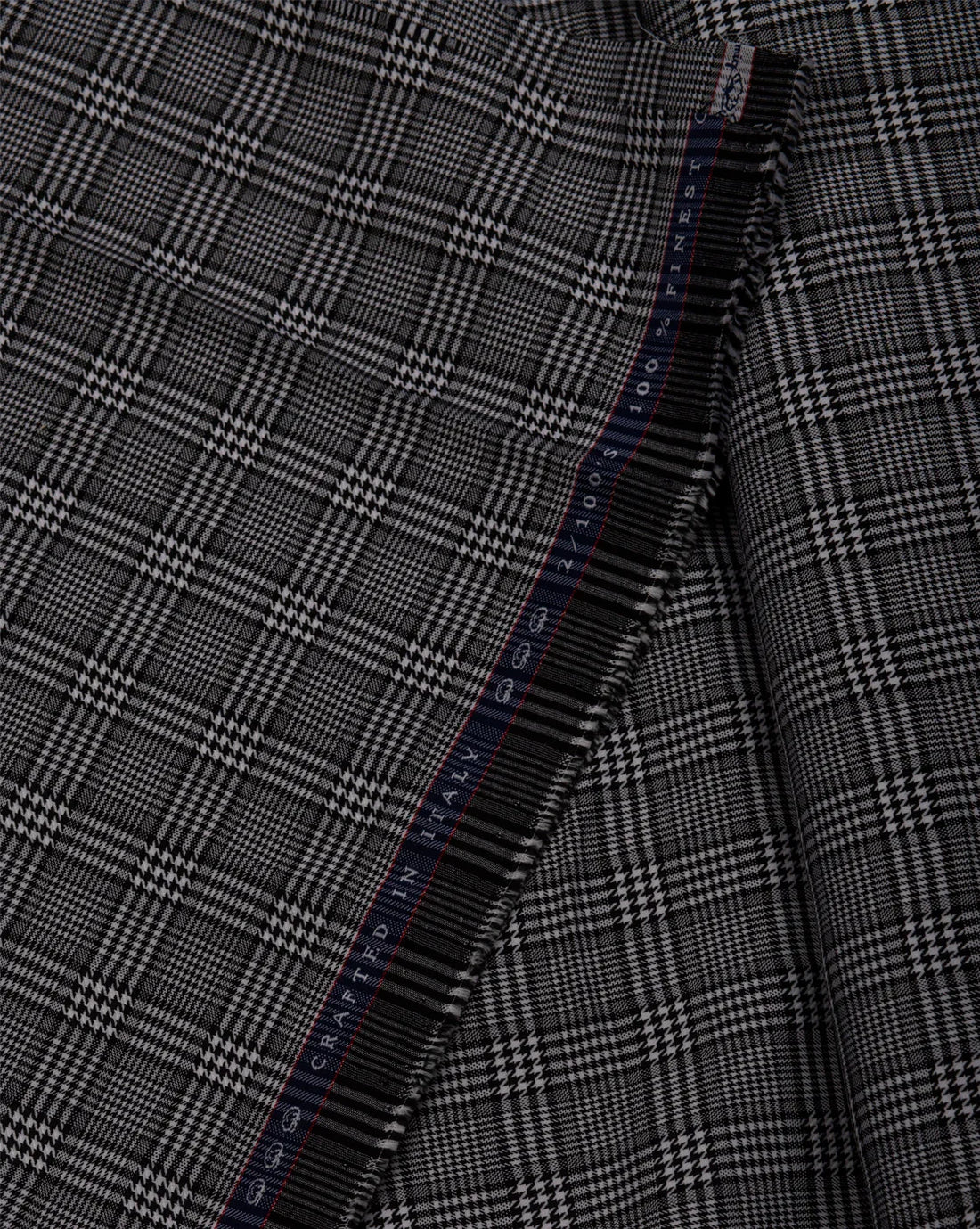 Savile Check by Vercelli Italy(Unstitched Shirting Fabric) - Detailory