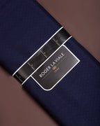Midnight Dobby by Roger La Viale (Unstitched Shirting Fabric) - Detailory