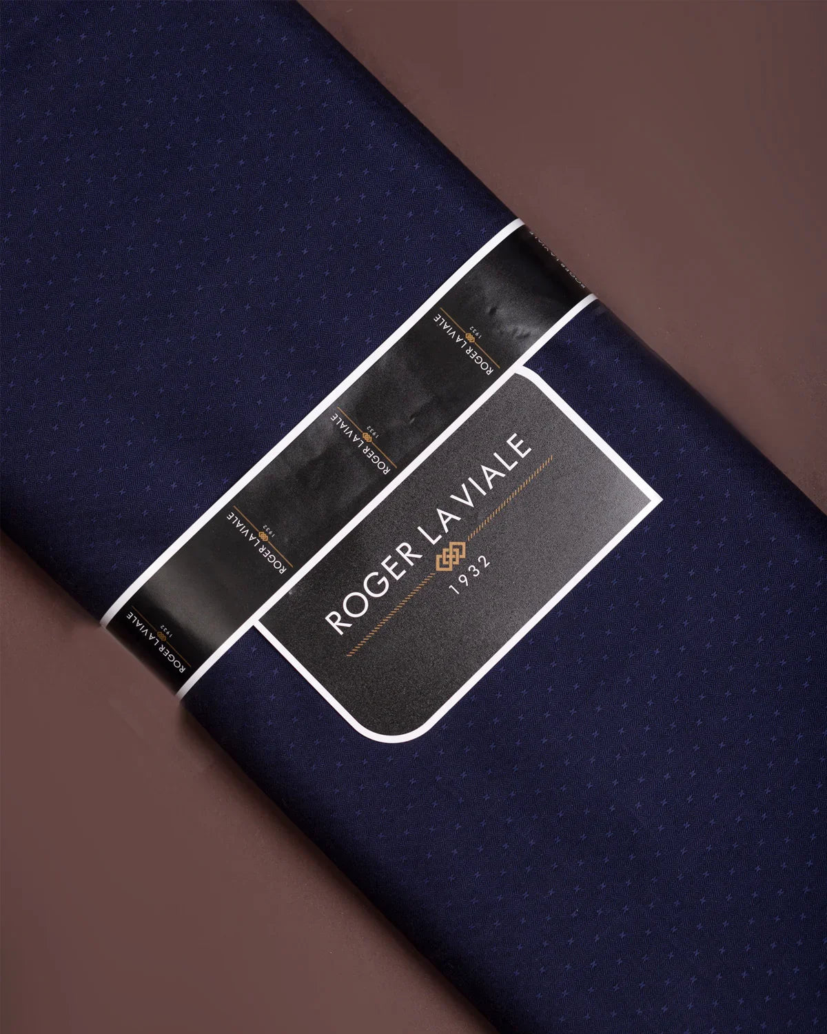 Midnight Dobby by Roger La Viale (Unstitched Shirting Fabric) - Detailory