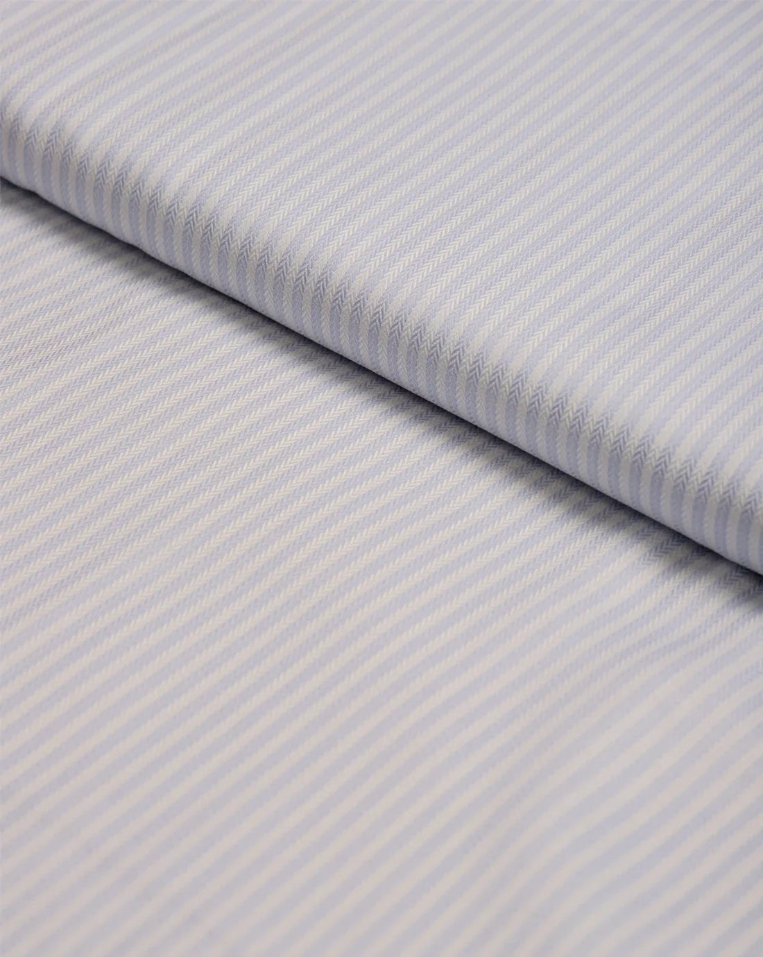 Azure Arrow - Herringbone By Roger Laviale (Unstitched Shirting Fabric) - Detailory