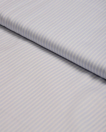 Azure Arrow - Herringbone By Roger Laviale (Unstitched Shirting Fabric) - Detailory