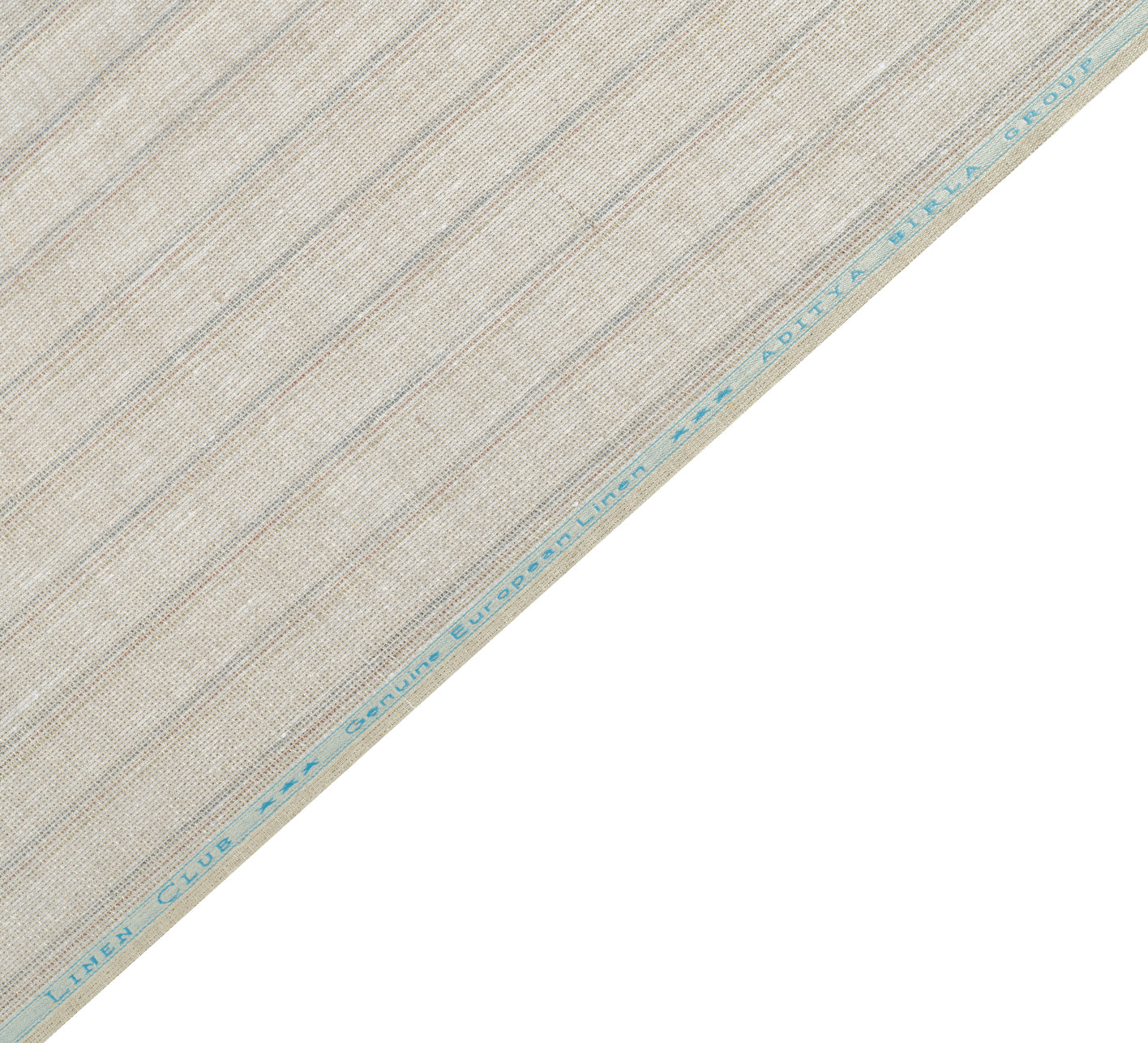 Oatstone Pinstripe by Linen Club (Unstitched Shirting and Kurta Fabric)