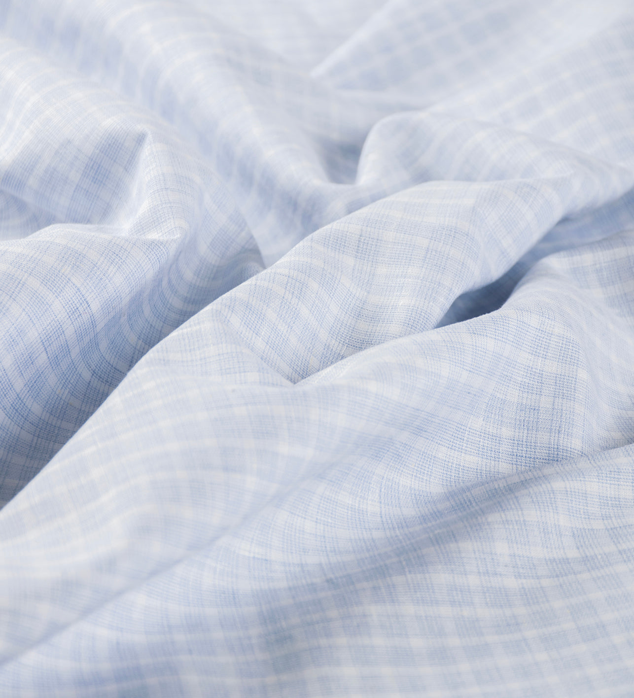 Glacier Blue Checks by Linen Club (Unstitched Shirting and Kurta Fabric)