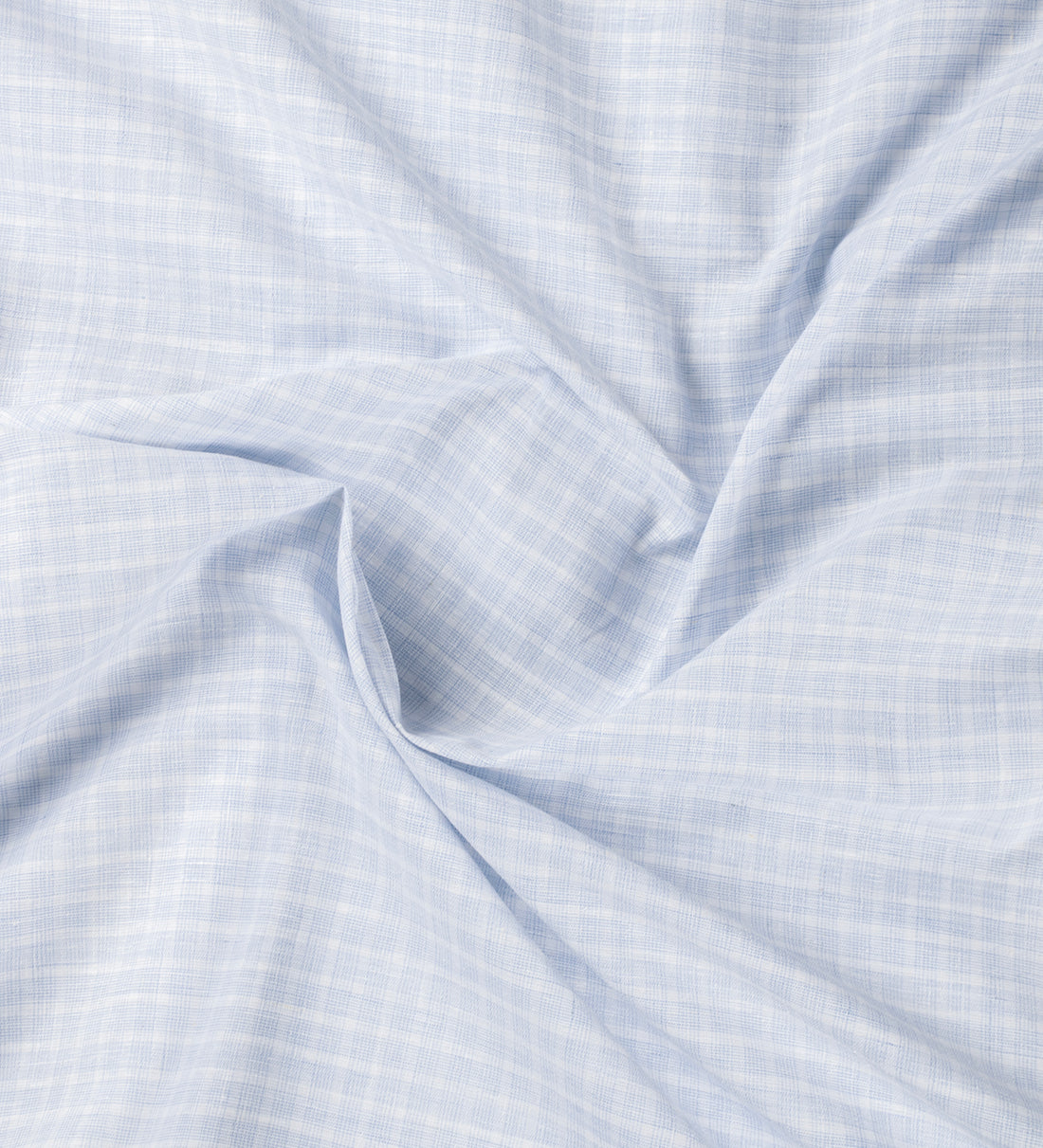 Glacier Blue Checks by Linen Club (Unstitched Shirting and Kurta Fabric)