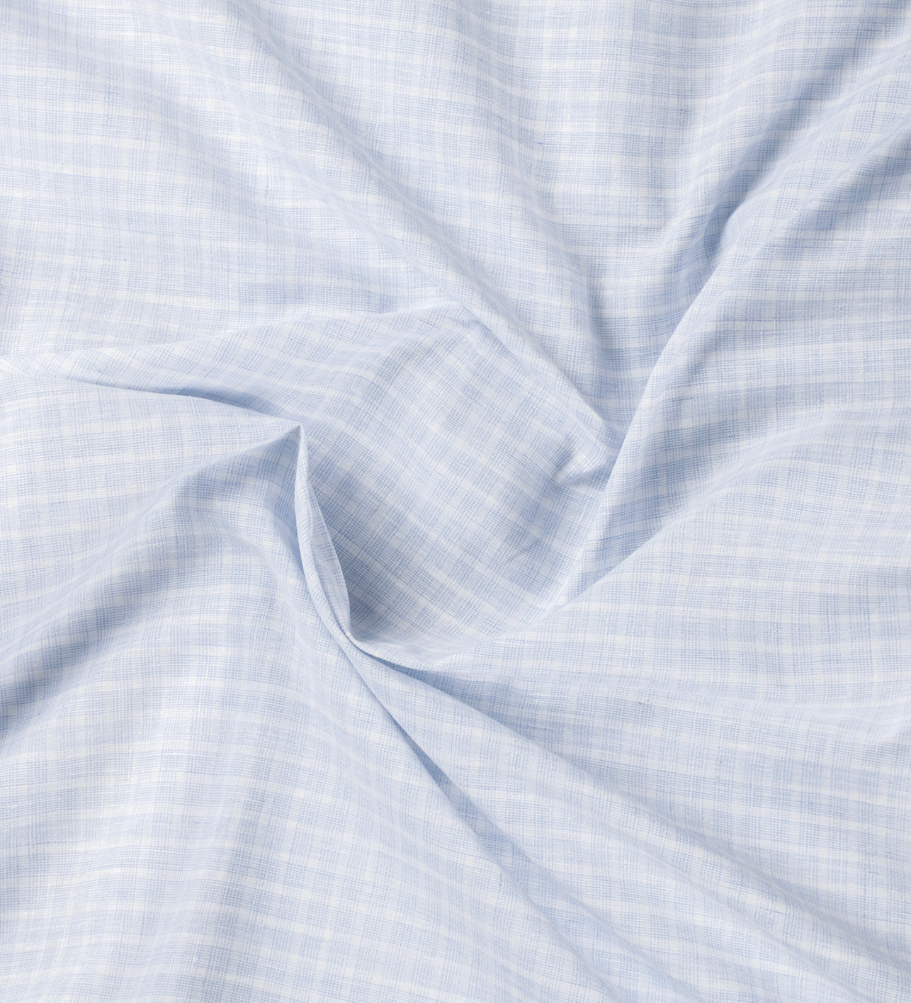 Glacier Blue Checks by Linen Club (Unstitched Shirting and Kurta Fabric)