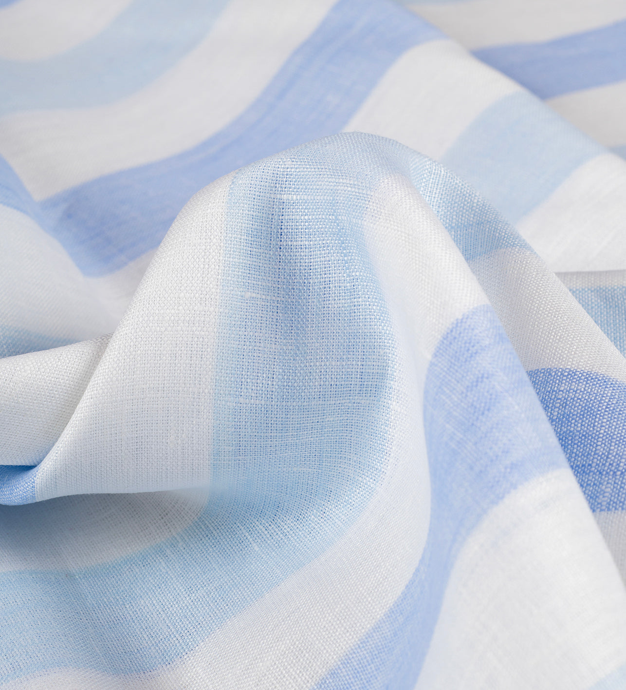 Summer Sky Stripe by Linen Club (Unstitched Shirting and Kurta Fabric)