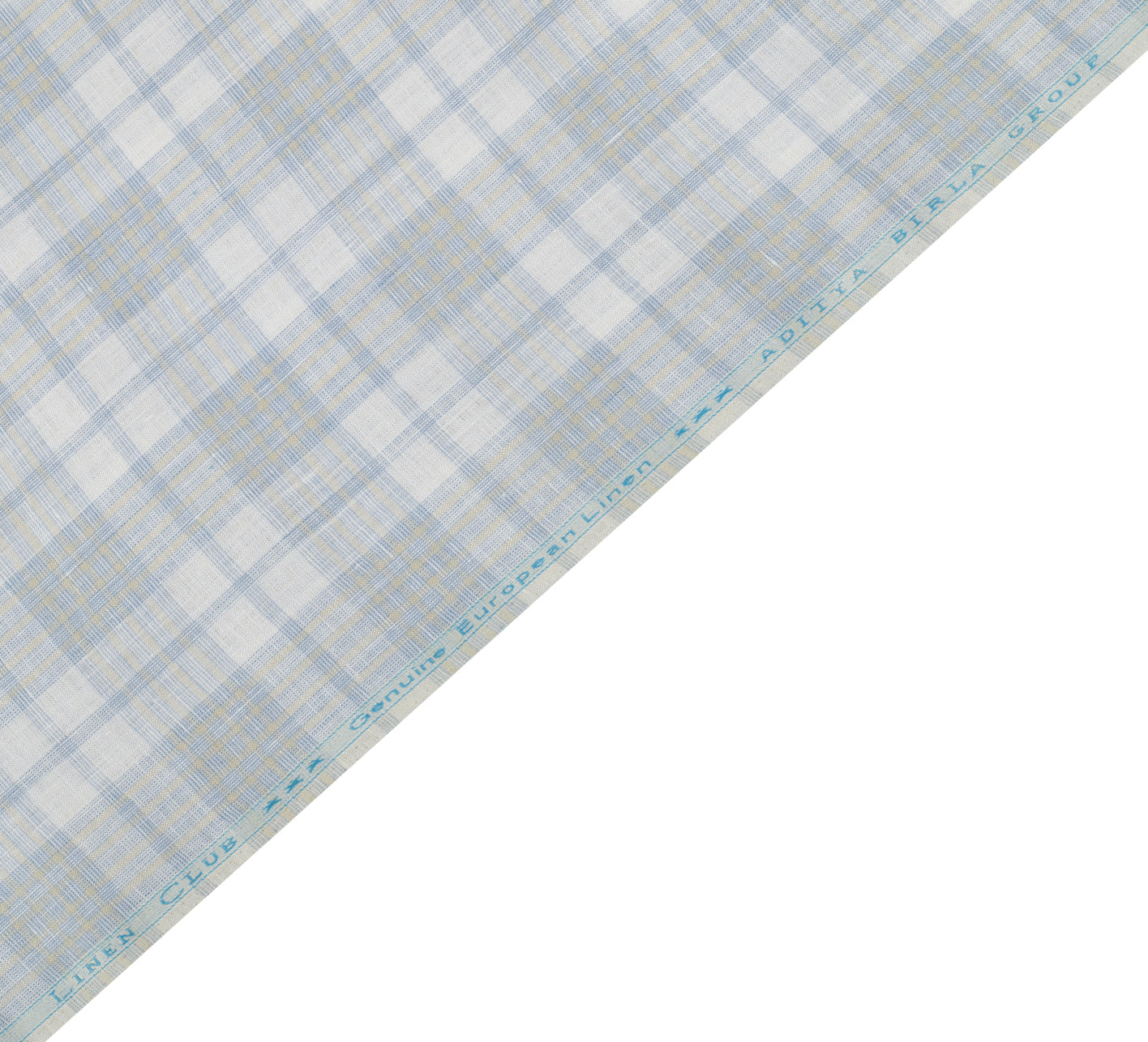 Montclair Check by Linen Club (Unstitched Shirting and Kurta Fabric)