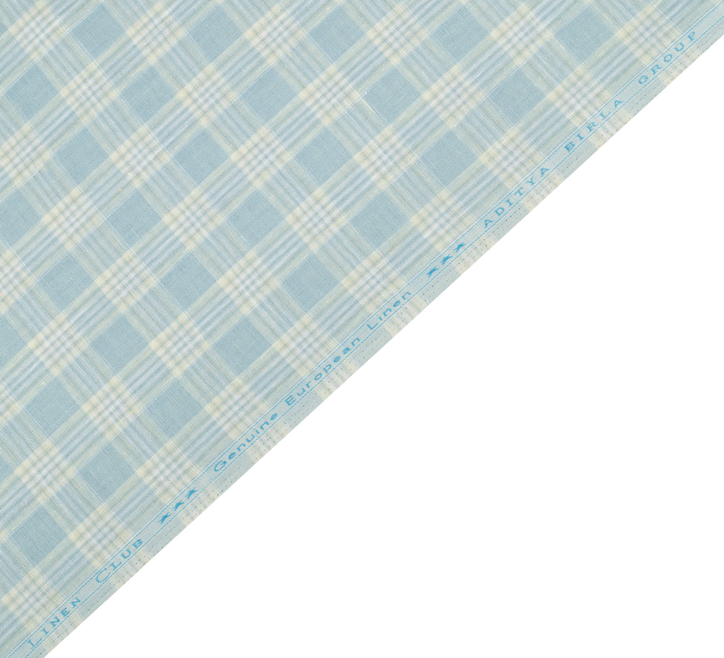 Blue Plain by Linen Club (Unstitched Shirting and Kurta Fabric)