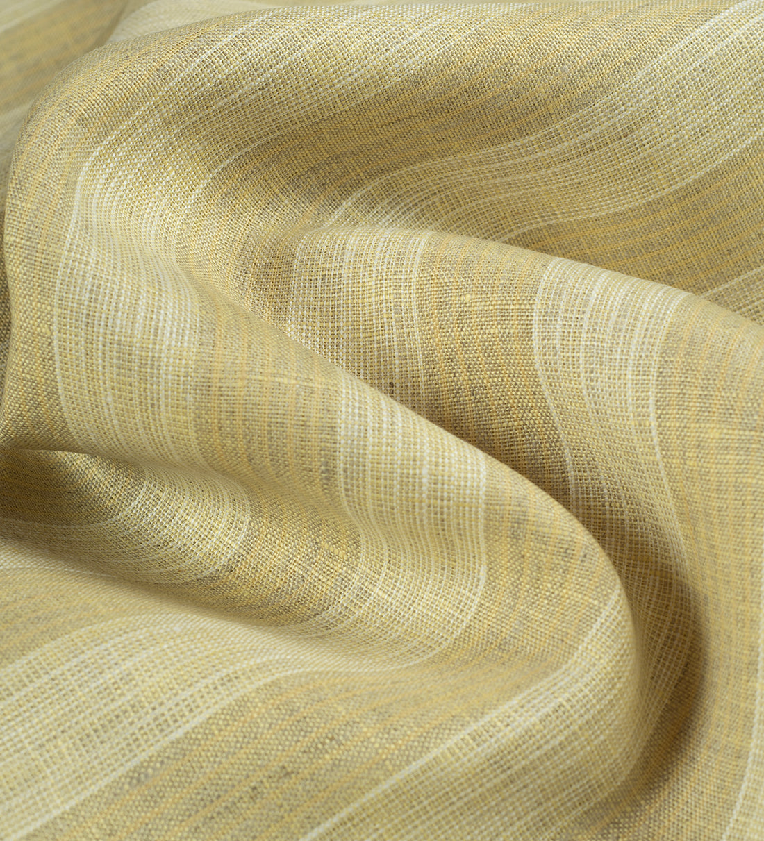 Golden Wheat Stripe by Linen Club (Unstitched Shirting and Kurta Fabric)