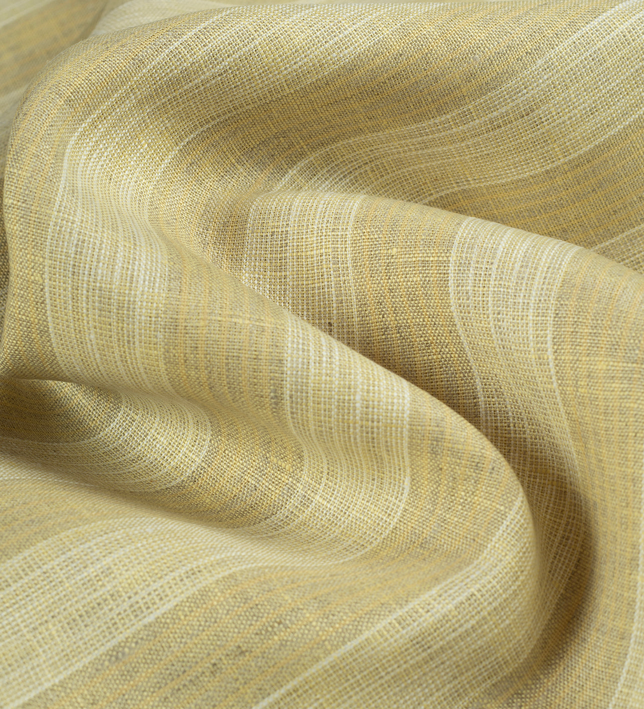 Golden Wheat Stripe by Linen Club (Unstitched Shirting and Kurta Fabric)