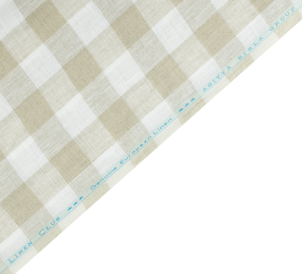 Desert Beige by Linen Club (Unstitched Shirting and Kurta Fabric)