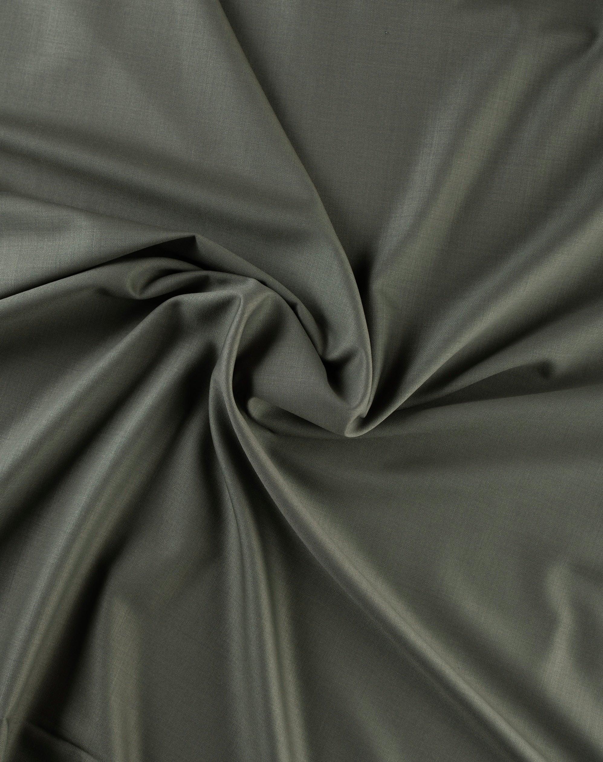 Moss green by Vercelli Italy (Unstitched Suiting Fabric)