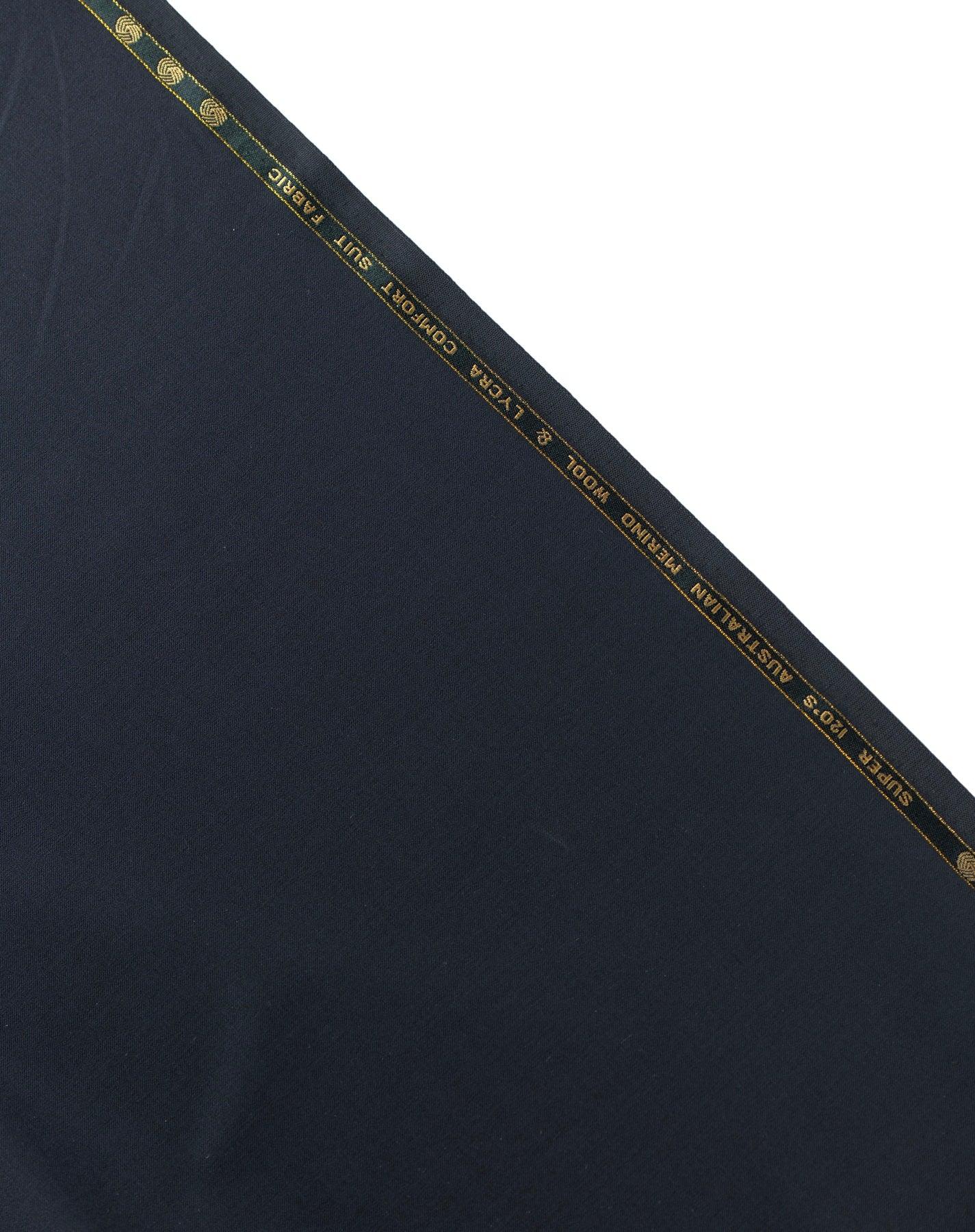 Midnight Obsidian by Vercelli Italy (Unstitched Suiting Fabric)
