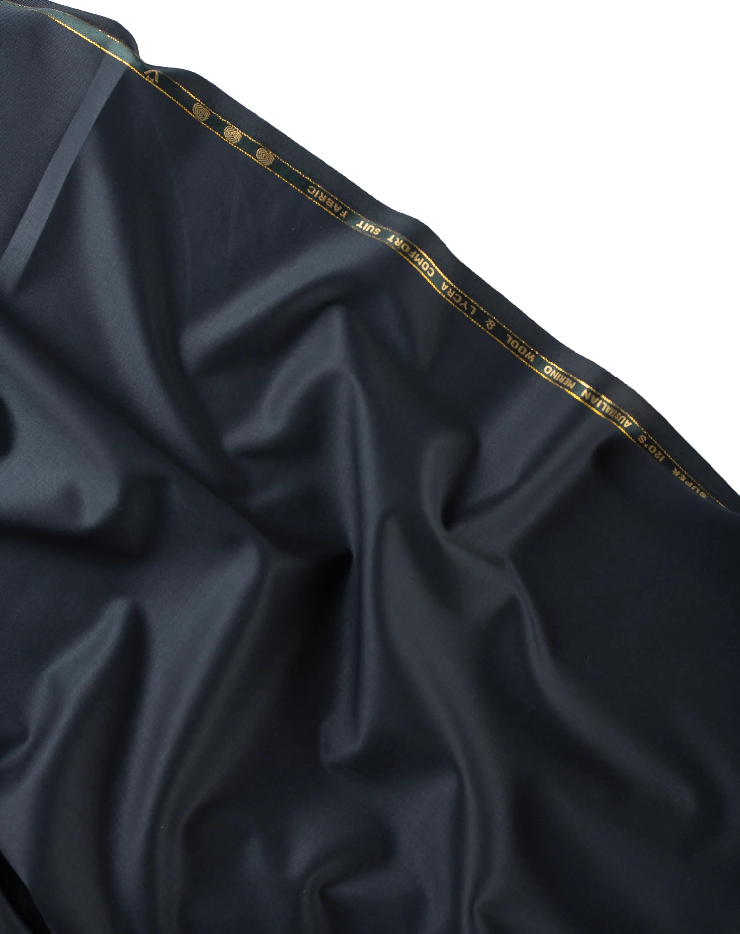 Midnight Obsidian by Vercelli Italy (Unstitched Suiting Fabric)