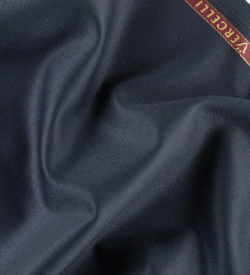 Sapphire Noir by Vercelli Italy (Unstitched Suiting Fabric)