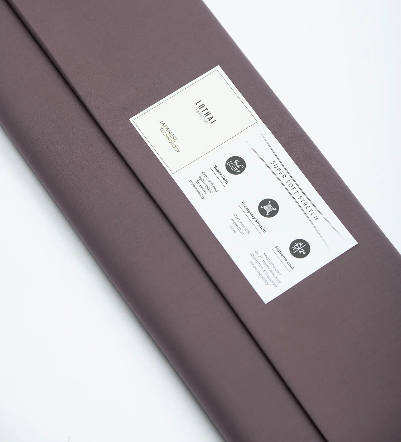 Dusky Mauve by Luthai (Unstitched Shirting Fabric)