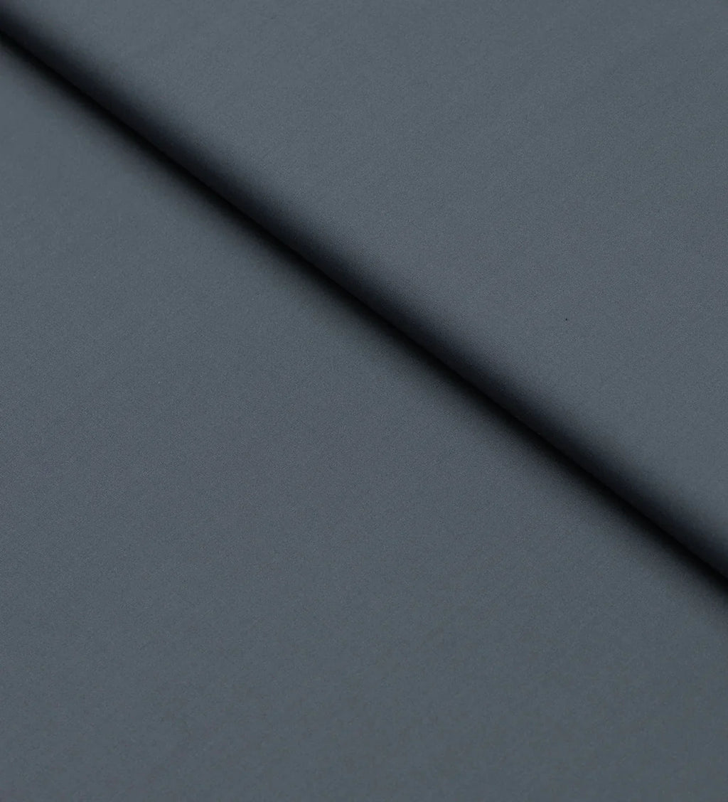 Charcoal Blue by Luthai (Unstitched Shirting Fabric)