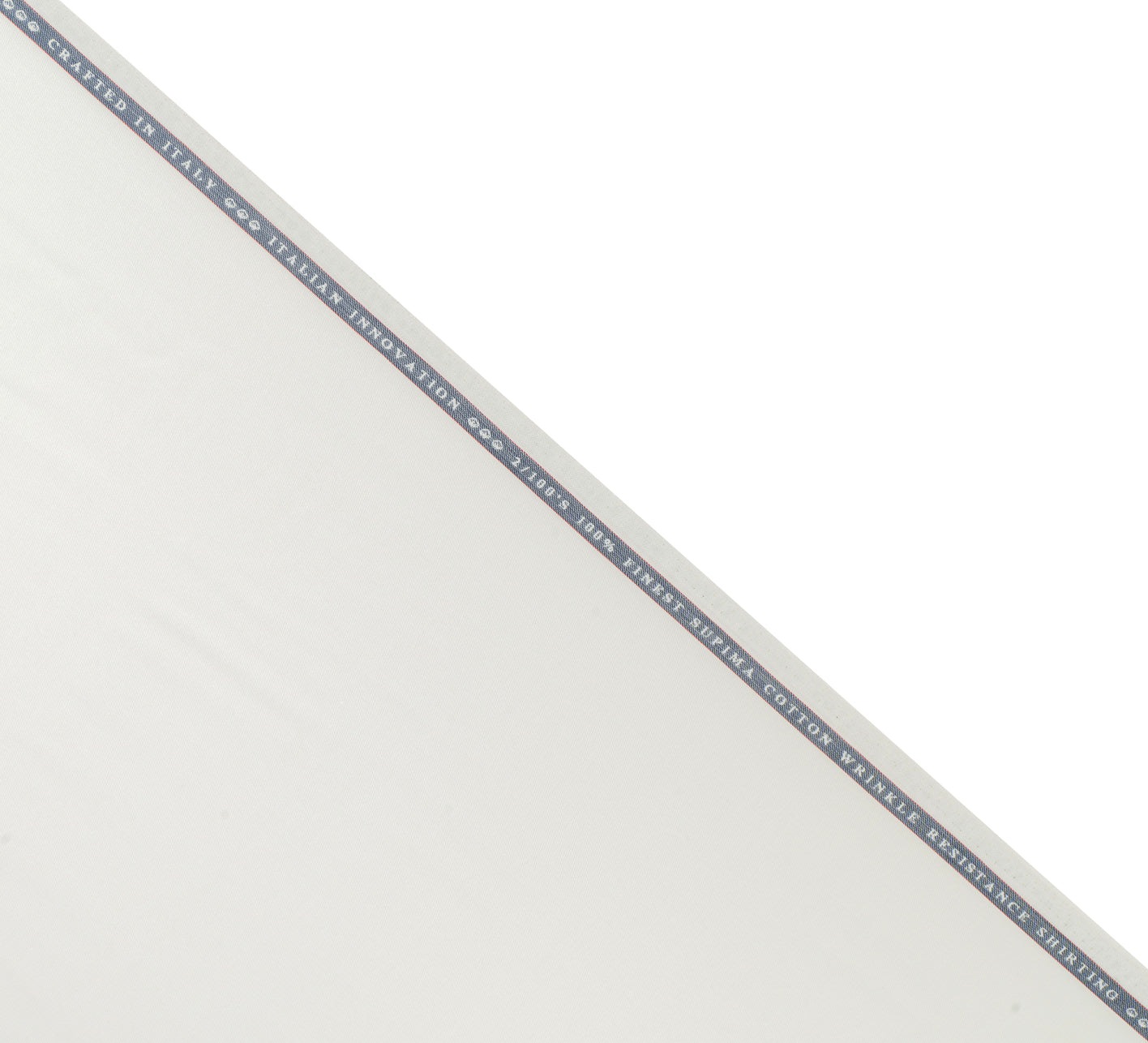 Pearl White 2/100s by Vercelli Italy (Unstitched Shirting Fabric)
