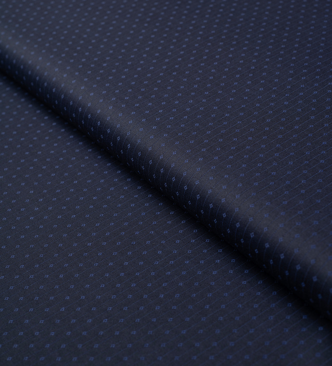 Bleu Imperiale by Roger La Viale (Unstitched Shirting Fabric)