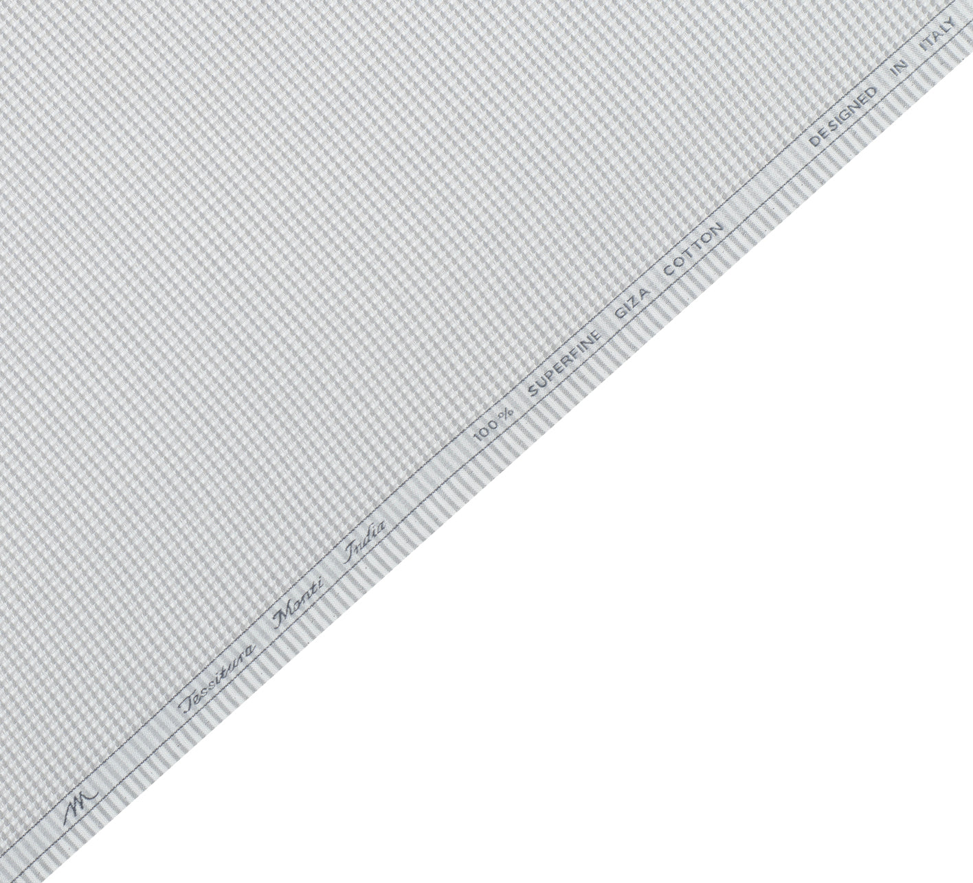 Grey Micro Gingham by Tessitura Monti (Unstitched Shirting Fabric)