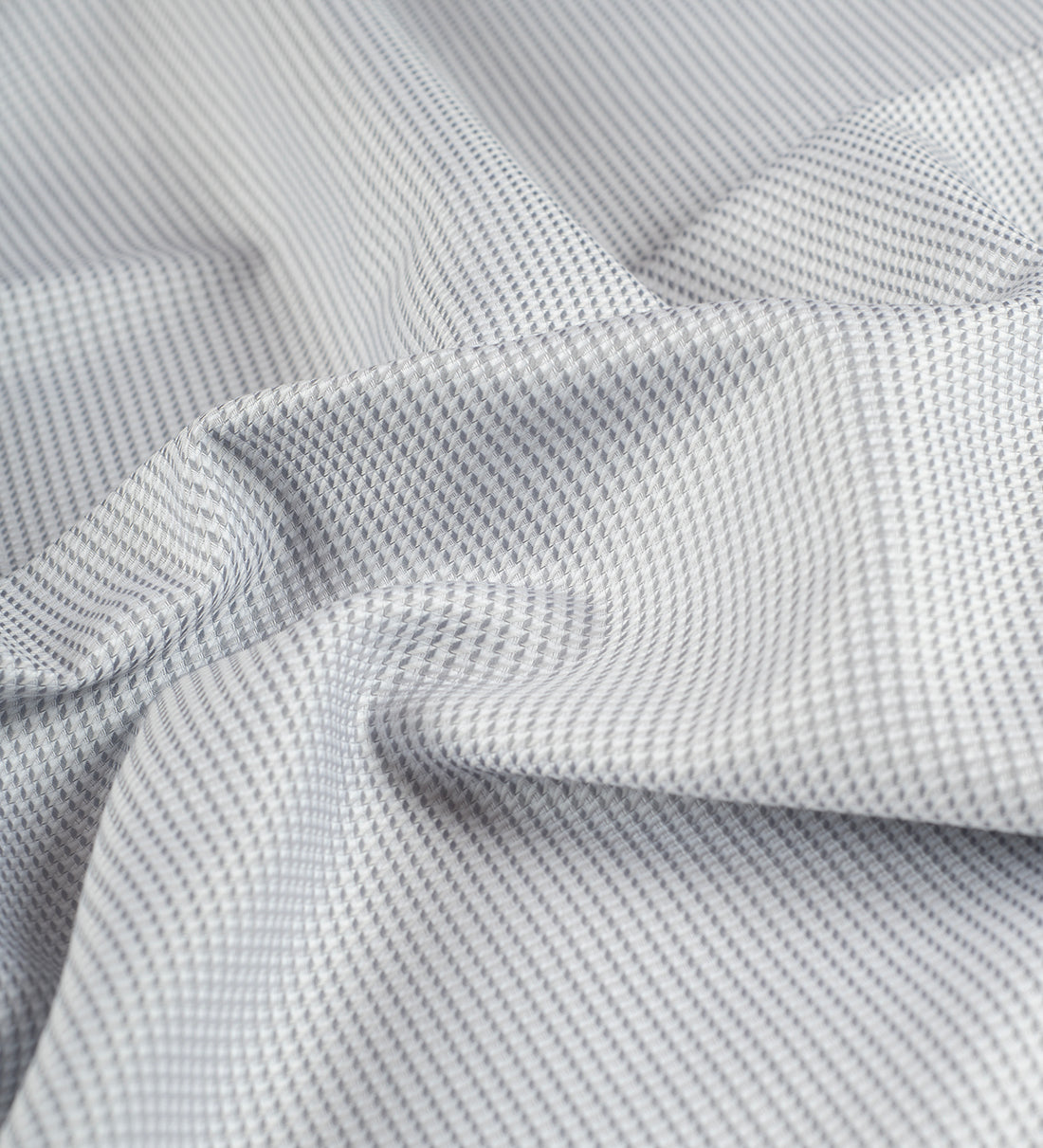 Grey Micro Gingham by Tessitura Monti (Unstitched Shirting Fabric)