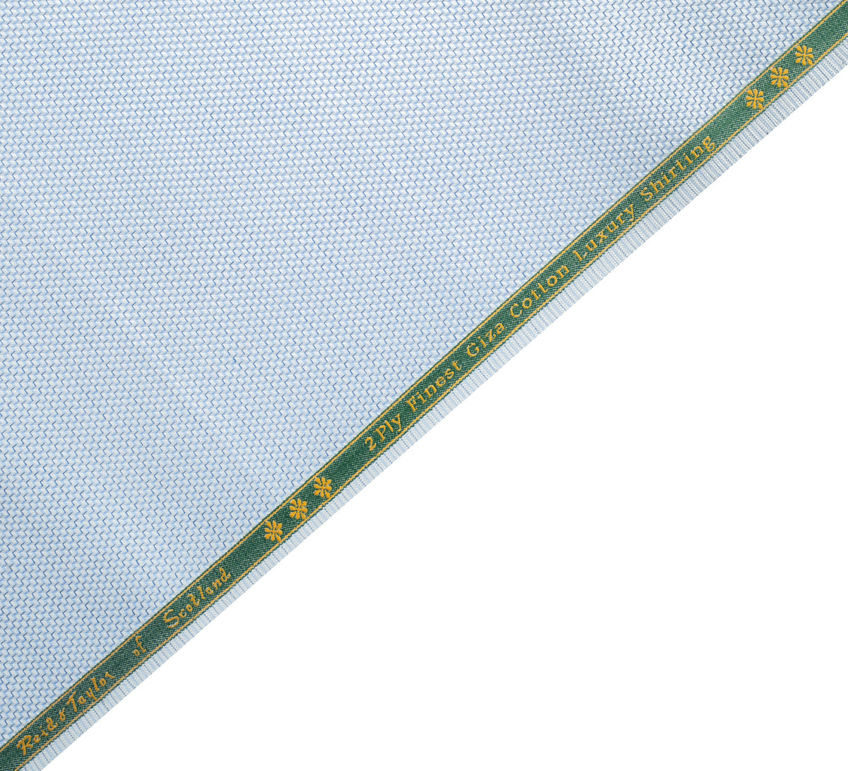 Micro Chevron Weave (2 ply) By Reid & Taylor (Unstitched Shirting Fabric)