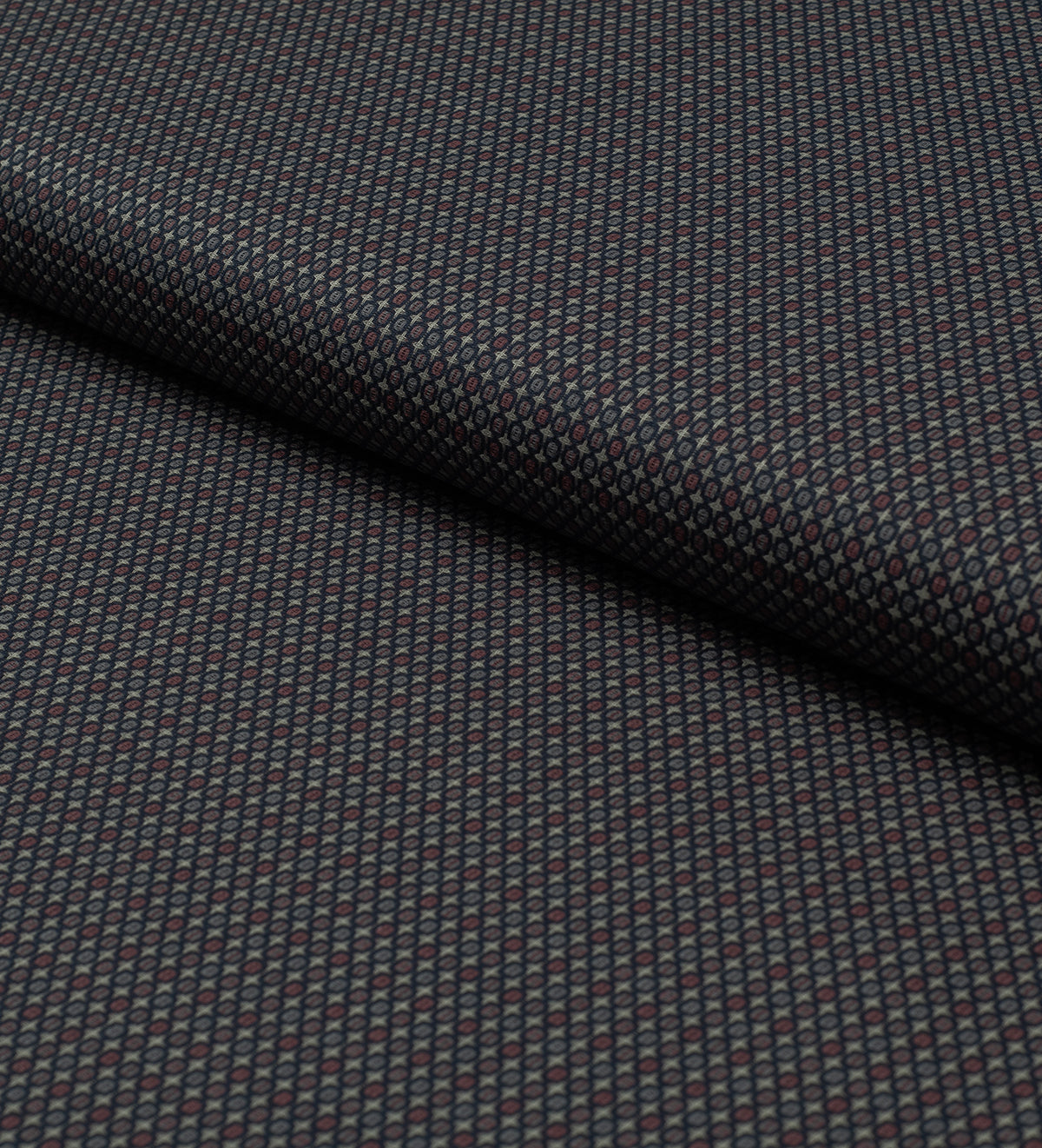 Midnight Micro-Mosaic By Reid & Taylor (Unstitched Shirting Fabric)