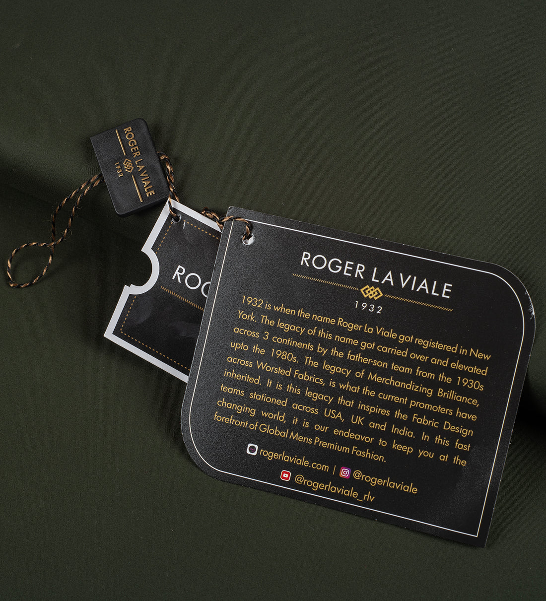 Ombra Olive by Roger La Viale (Unstitched Suiting Fabric)