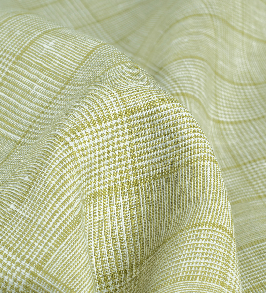 Olive Gold Unstitched Shirting and Kurta Fabric)