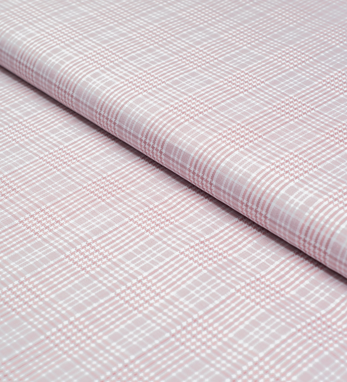 Rosé Whisper Checks By Reid & Taylor (Unstitched Shirting Fabric)