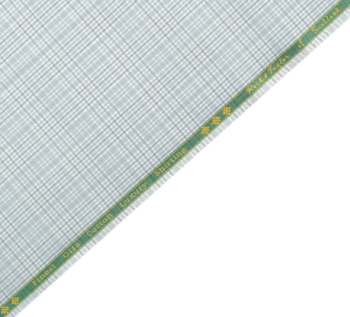 Arctic Mist Checks By Reid & Taylor (Unstitched Shirting Fabric)