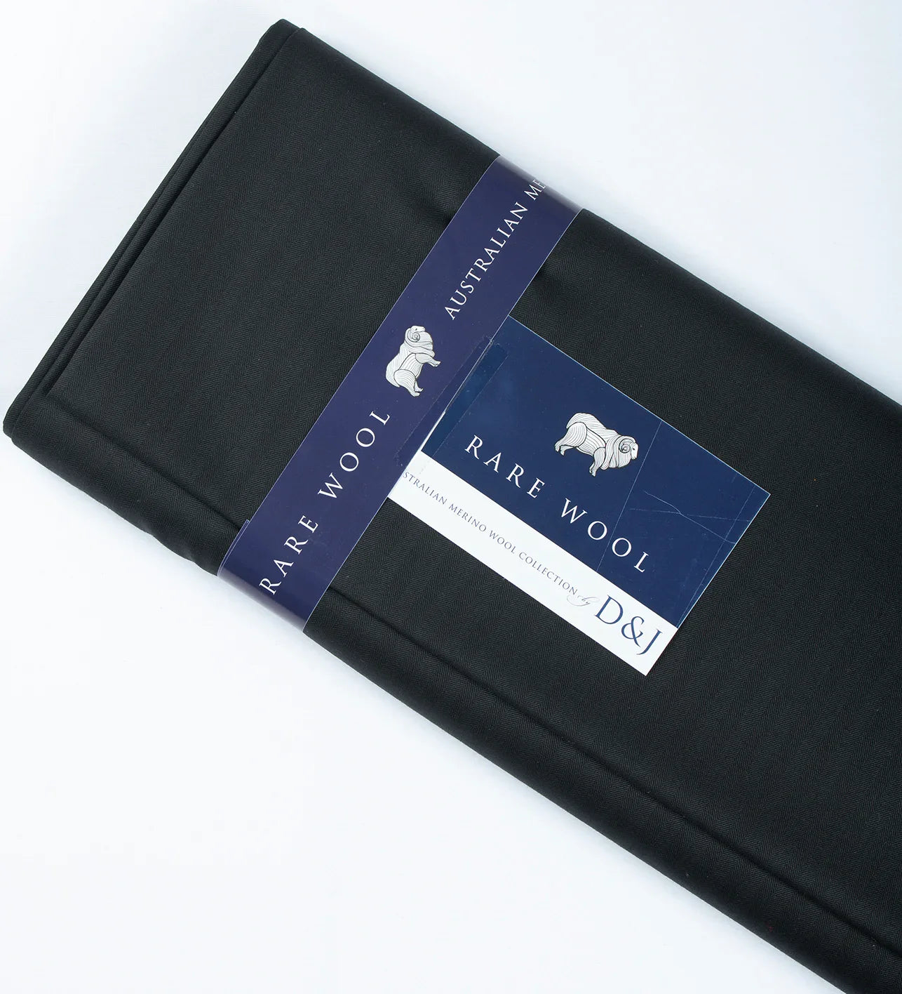 Charcoal Herringbone By Rare Wool (Unstitched Suiting Fabric)