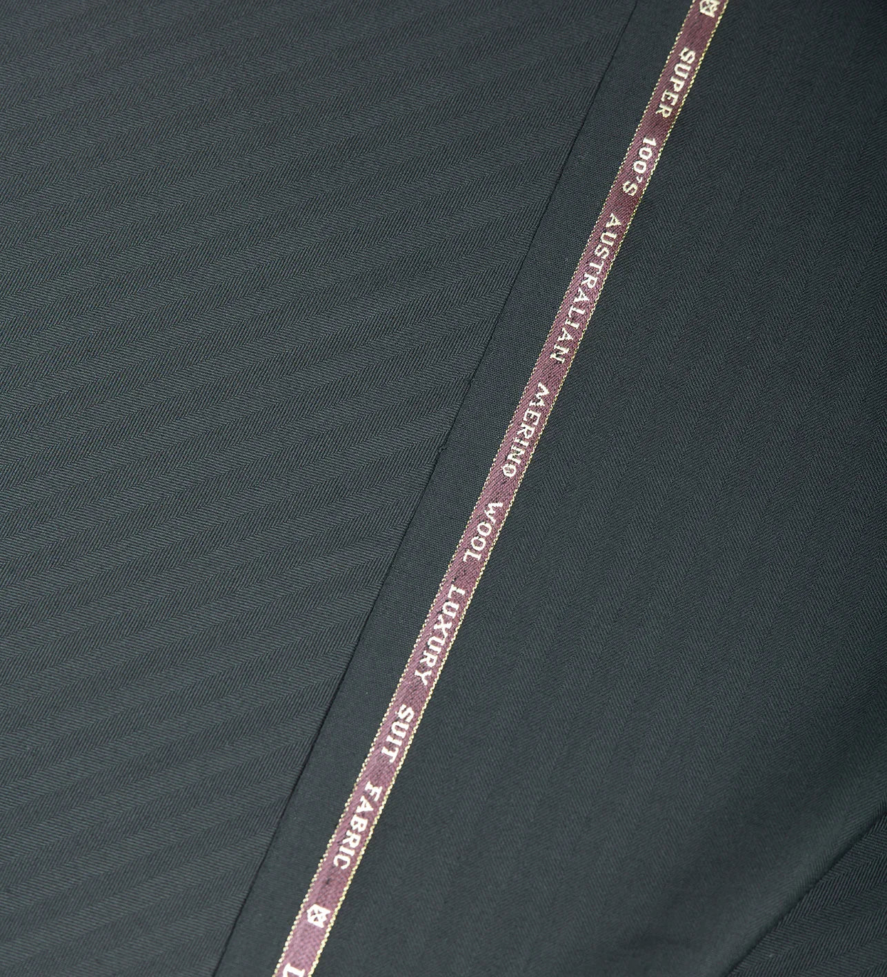 Charcoal Herringbone By Rare Wool (Unstitched Suiting Fabric)