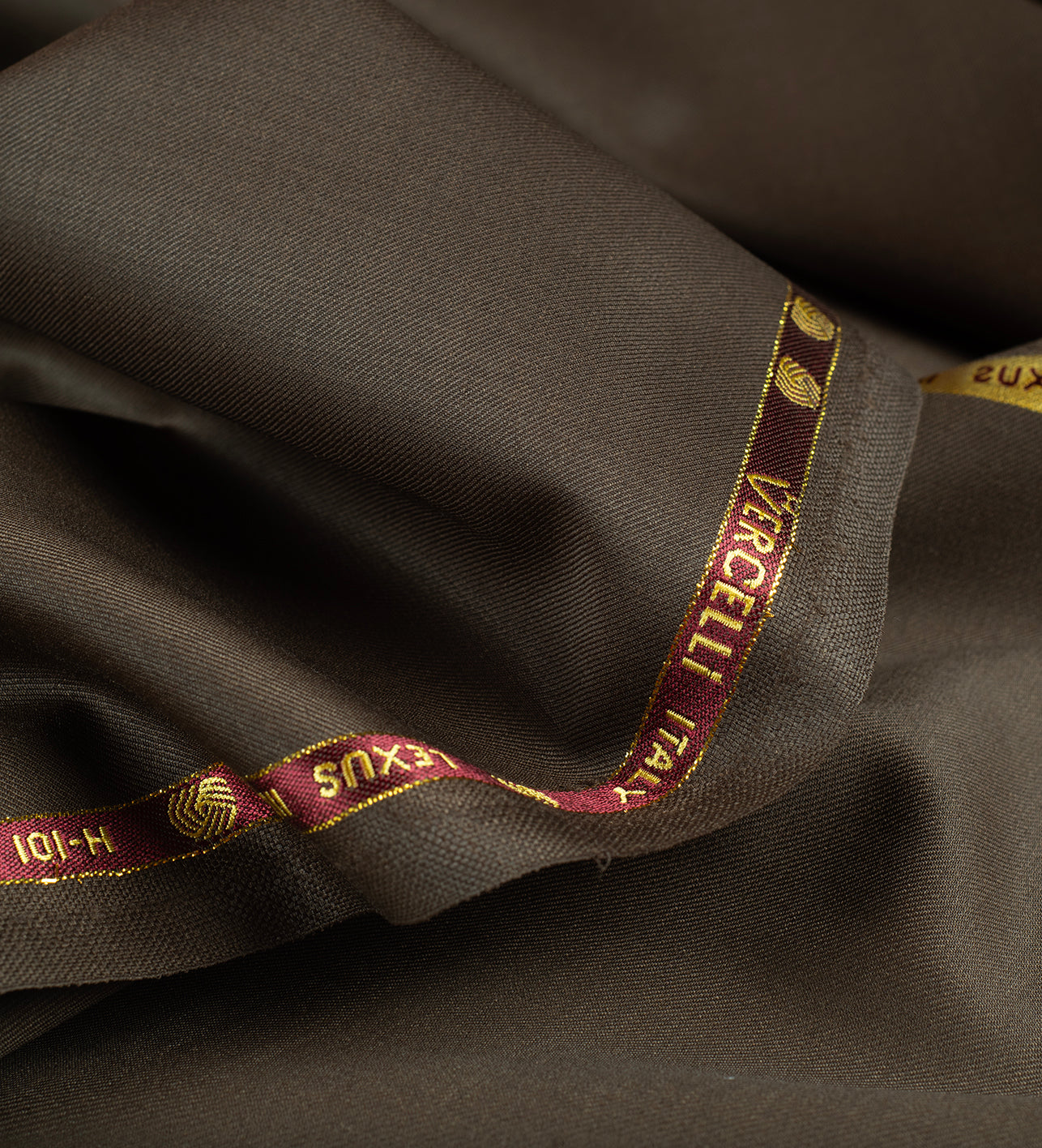 Dark Hazel by Vercelli Italy (Unstitched Suiting Fabric)