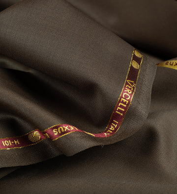 Dark Hazel by Vercelli Italy (Unstitched Suiting Fabric)